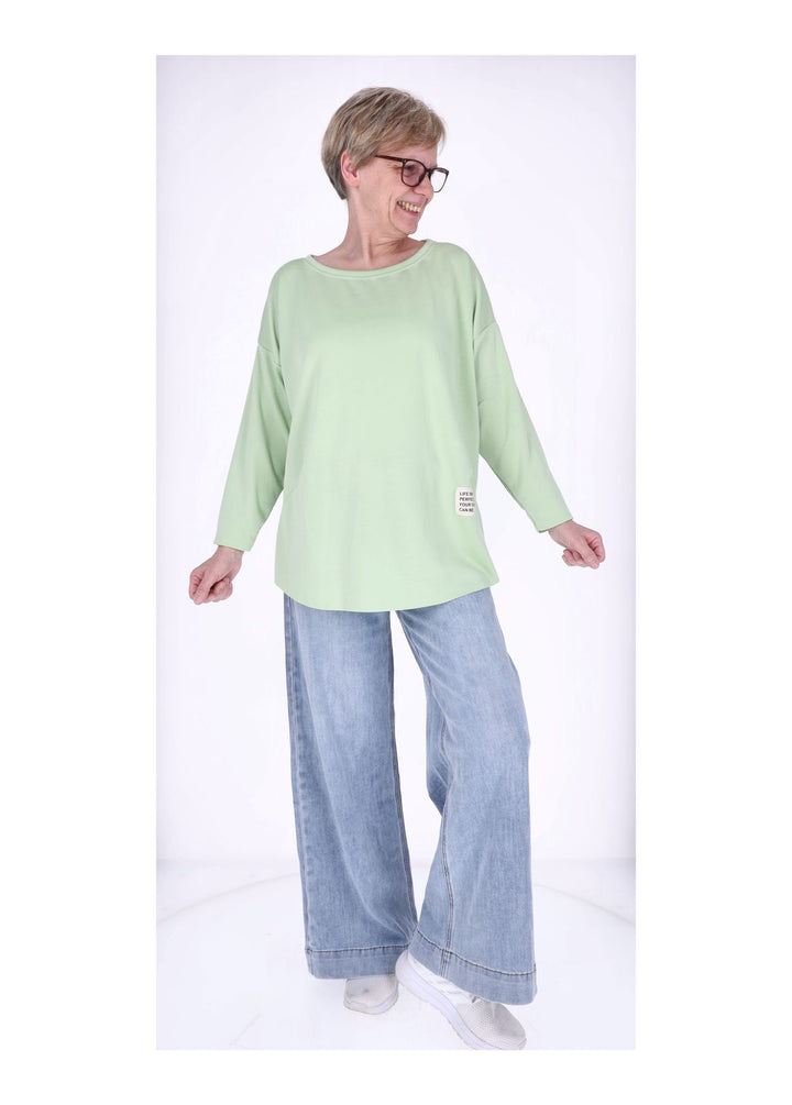 Splash of Color Longshirt Damen Oversized
