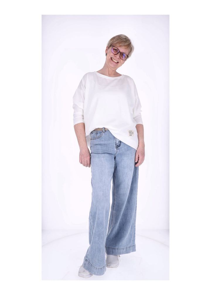 Splash of Color Longshirt Damen Oversized
