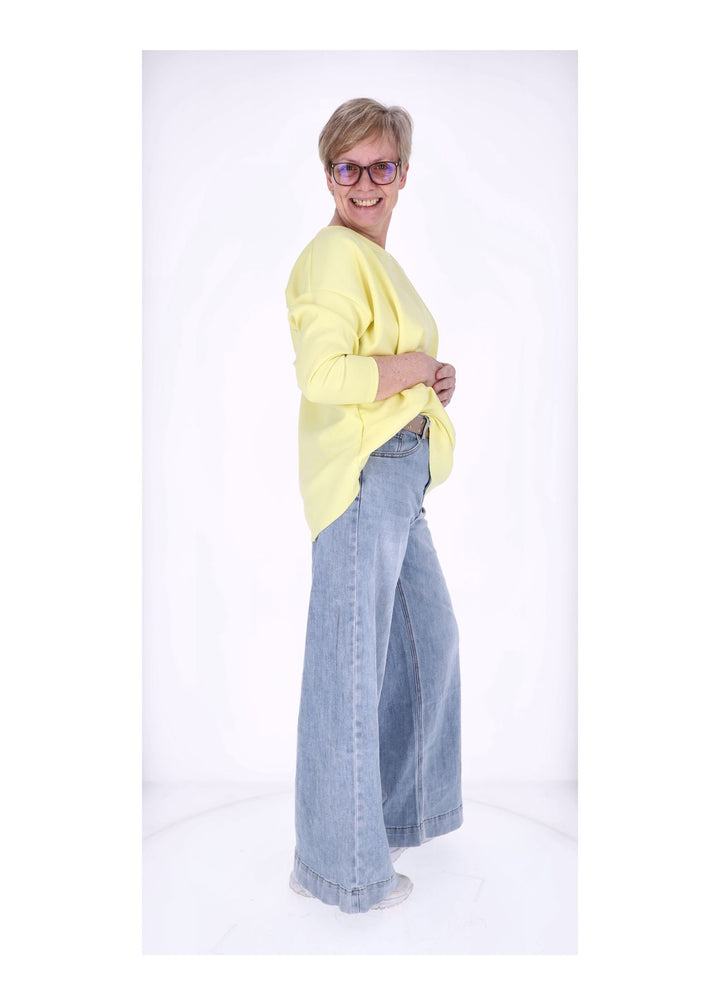 Splash of Color Longshirt Damen Oversized