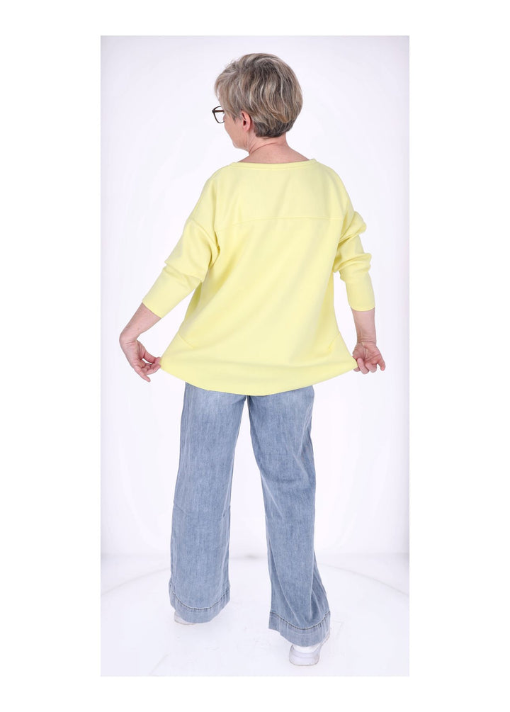 Splash of Color Longshirt Damen Oversized