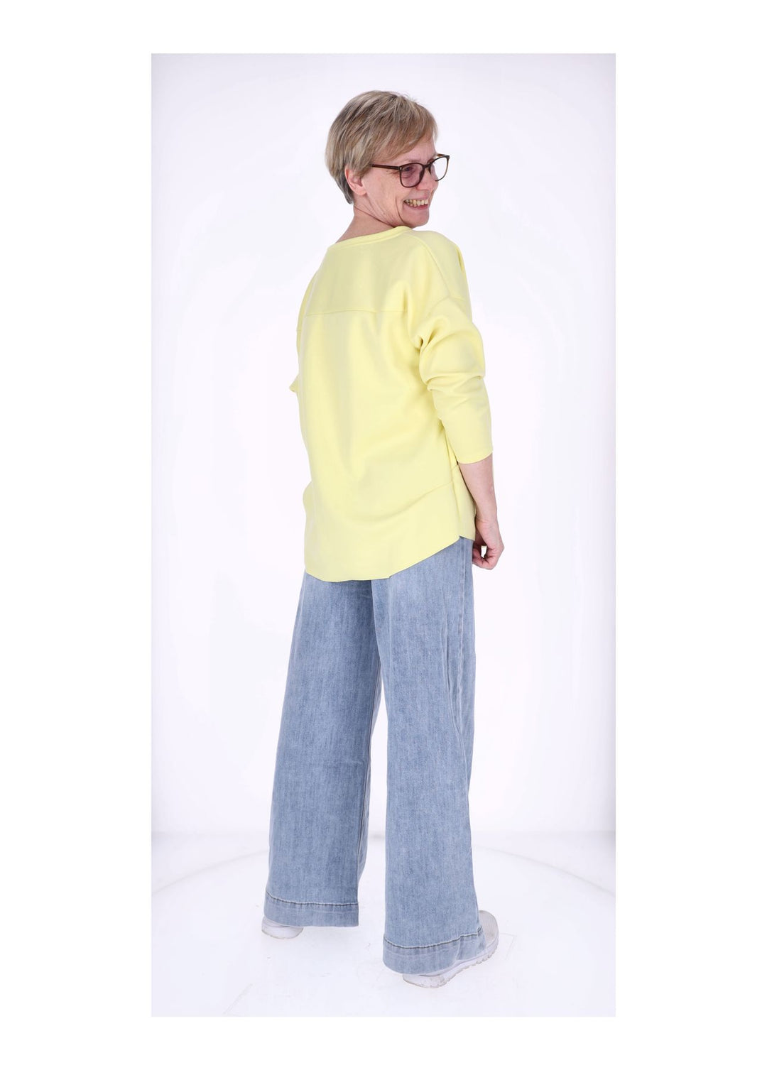 Splash of Color Longshirt Damen Oversized