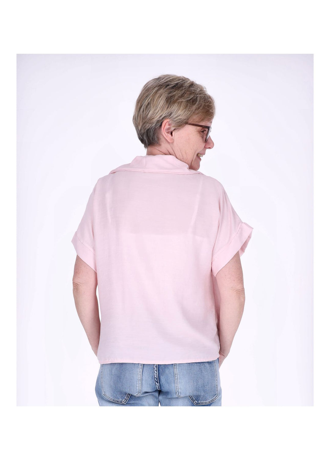 Splash of Color Damen T-Shirt Hemdkragen