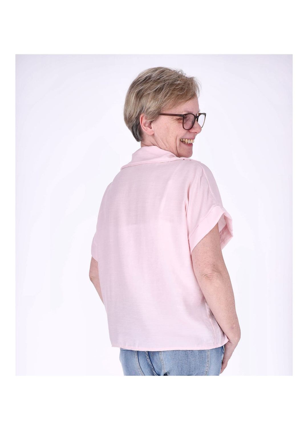 Splash of Color Damen T-Shirt Hemdkragen