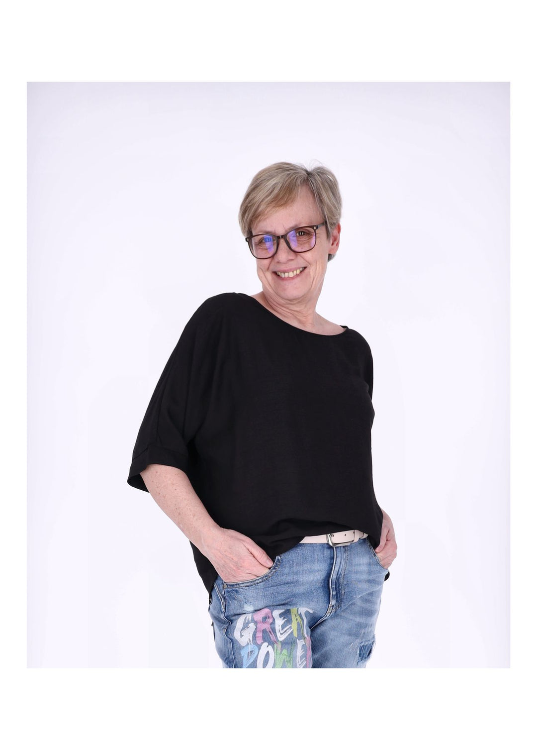 Splash of Color Raglan Oversized T-Shirt