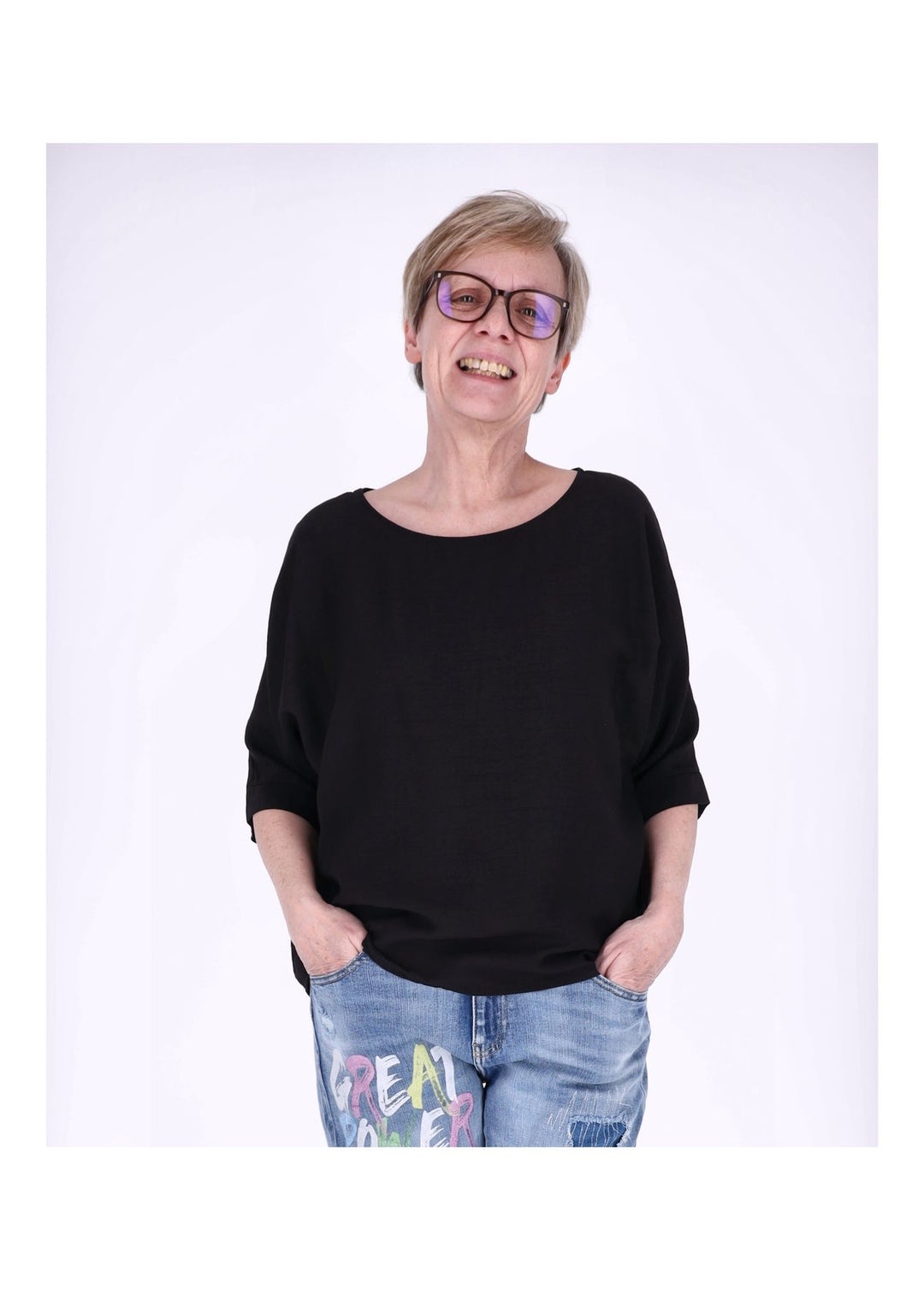 Splash of Color Raglan Oversized T-Shirt