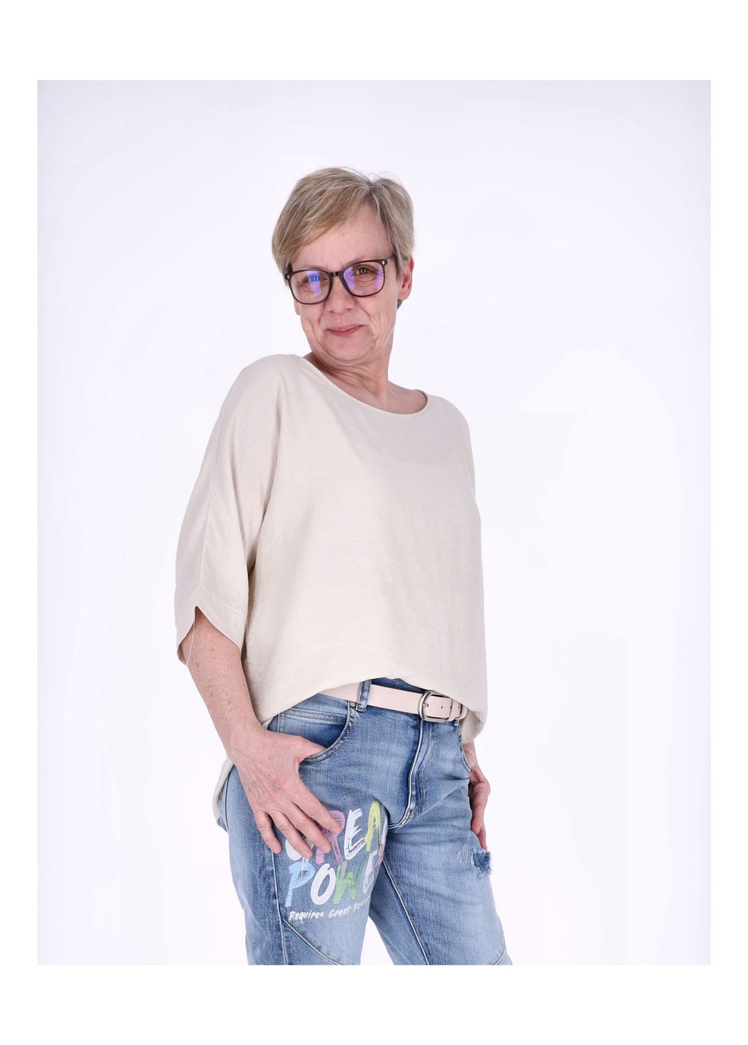 Splash of Color Raglan Oversized T-Shirt