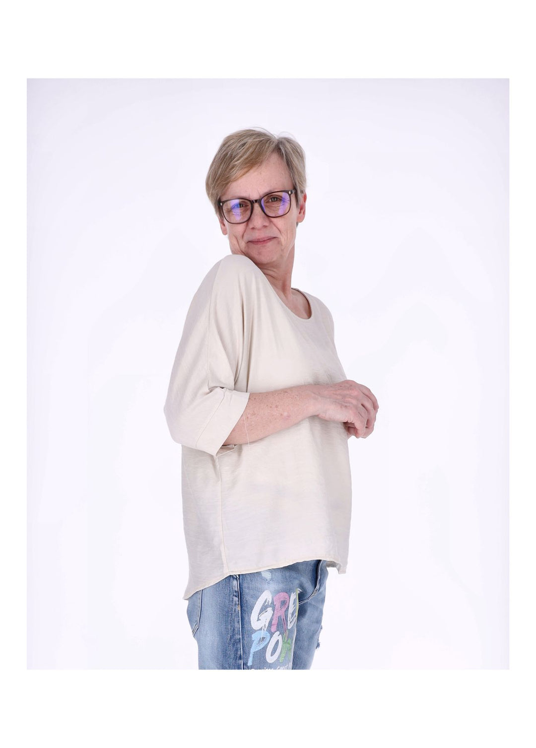 Splash of Color Raglan Oversized T-Shirt
