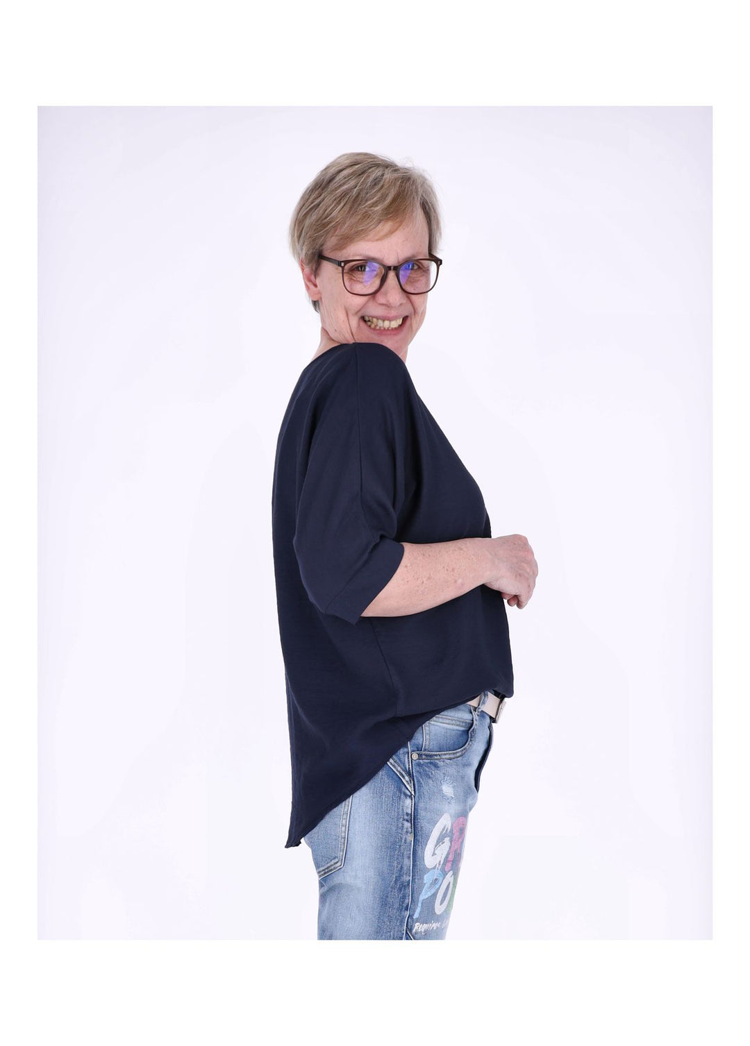Splash of Color Raglan Oversized T-Shirt