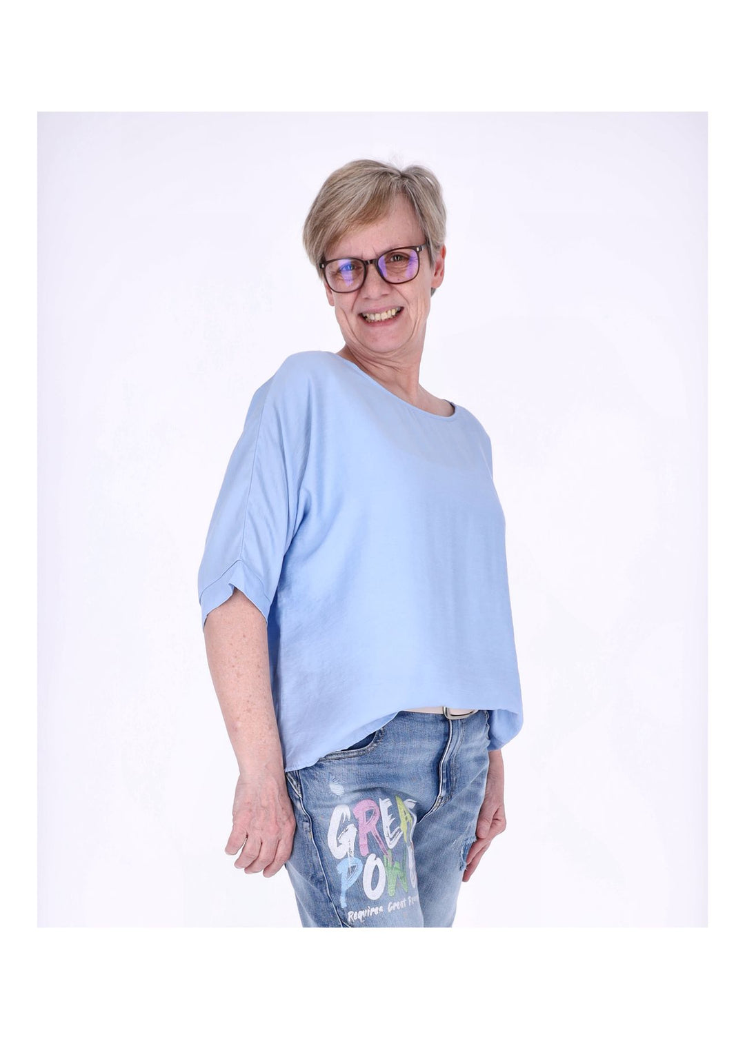 Splash of Color Raglan Oversized T-Shirt