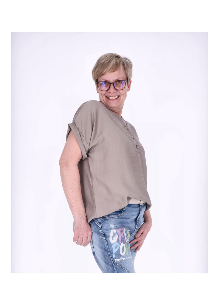 Splash of Color Damen T-Shirt V-Ausschnitt
