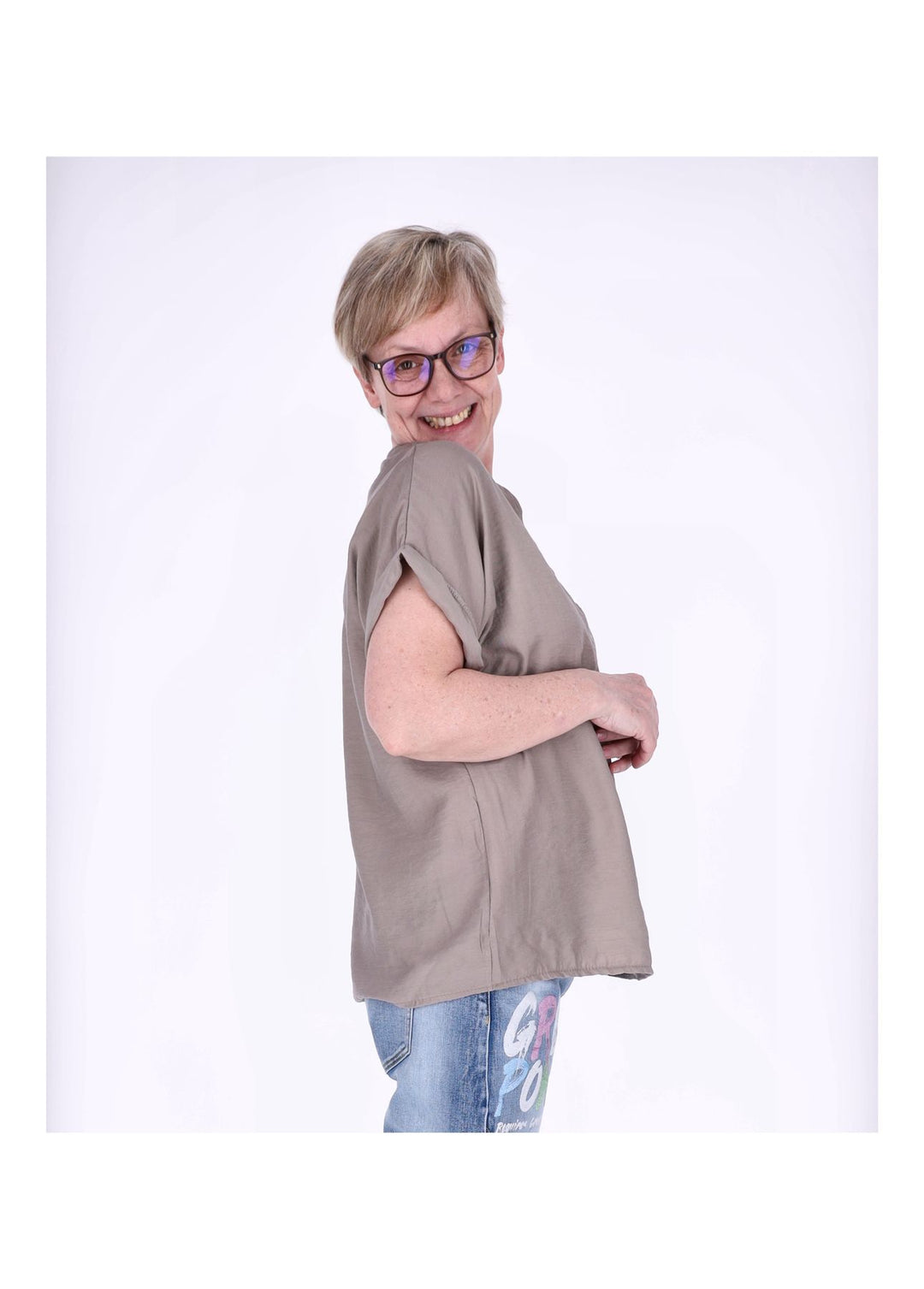 Splash of Color Damen T-Shirt V-Ausschnitt