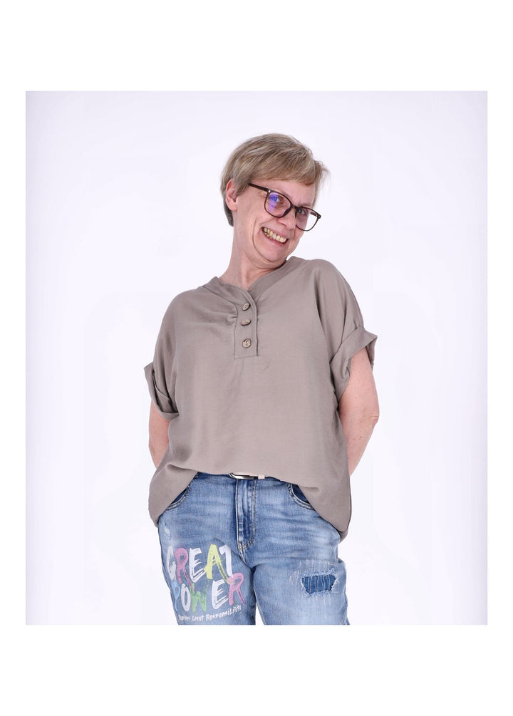 Splash of Color Damen T-Shirt V-Ausschnitt
