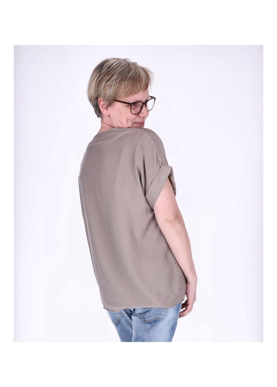 Splash of Color Damen T-Shirt V-Ausschnitt