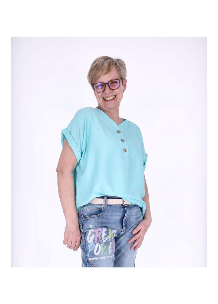 Splash of Color Damen T-Shirt V-Ausschnitt