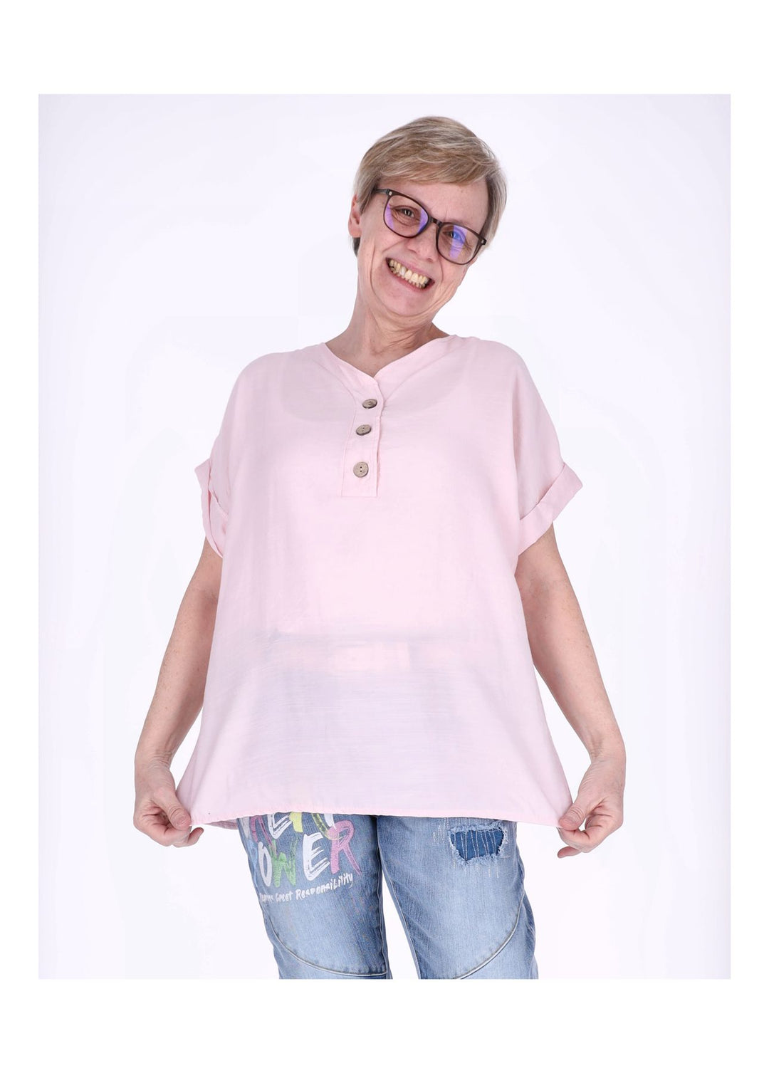 Splash of Color Damen T-Shirt V-Ausschnitt