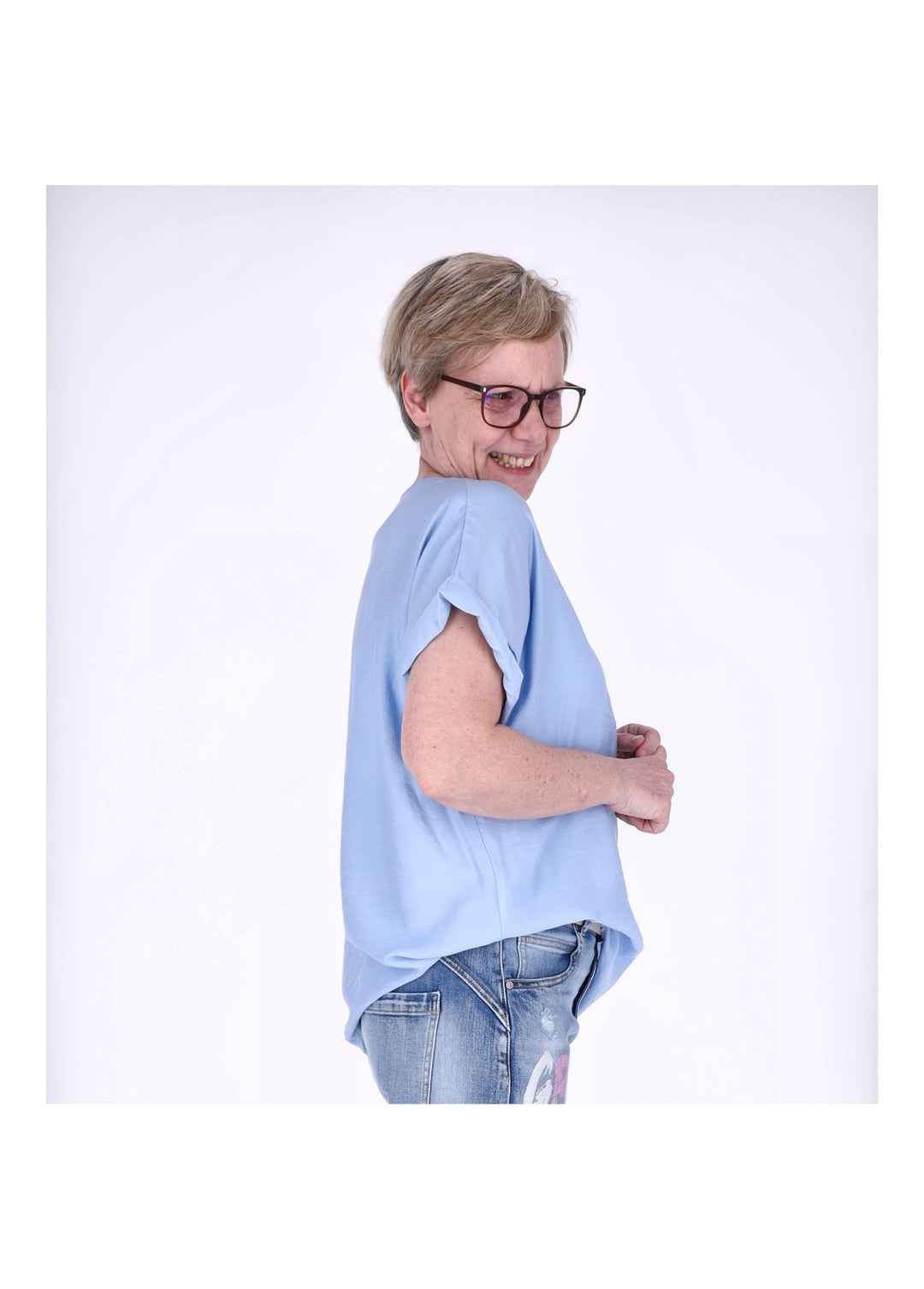 Splash of Color Damen T-Shirt V-Ausschnitt