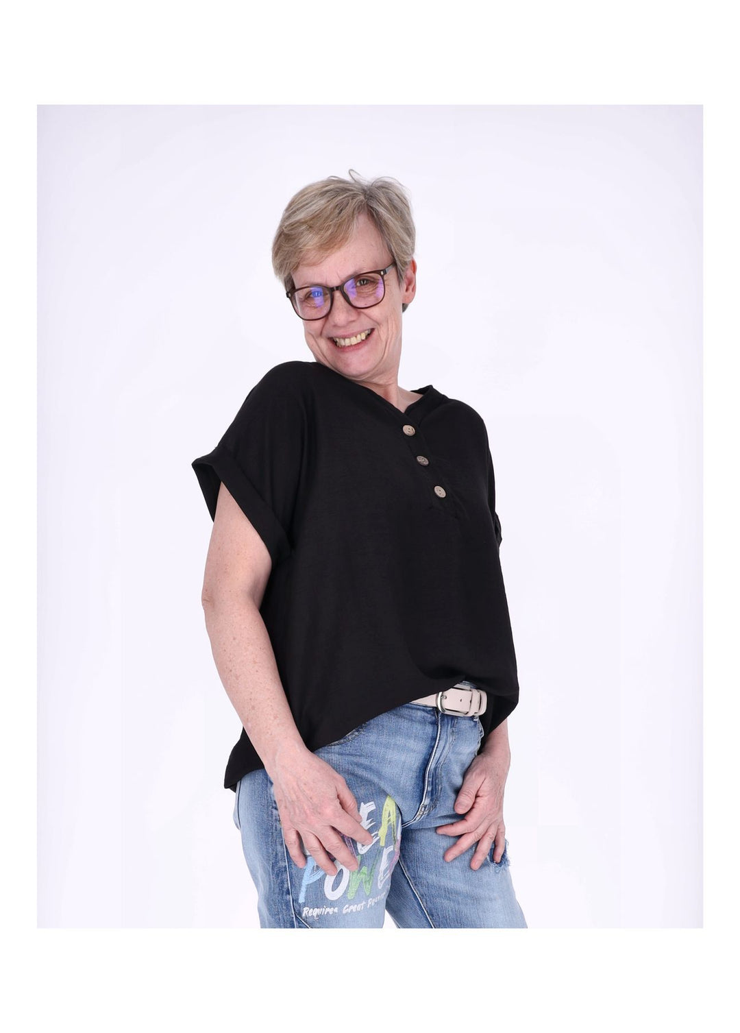 Splash of Color Damen T-Shirt V-Ausschnitt