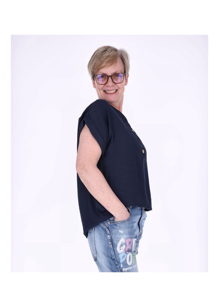 Splash of Color Damen T-Shirt V-Ausschnitt