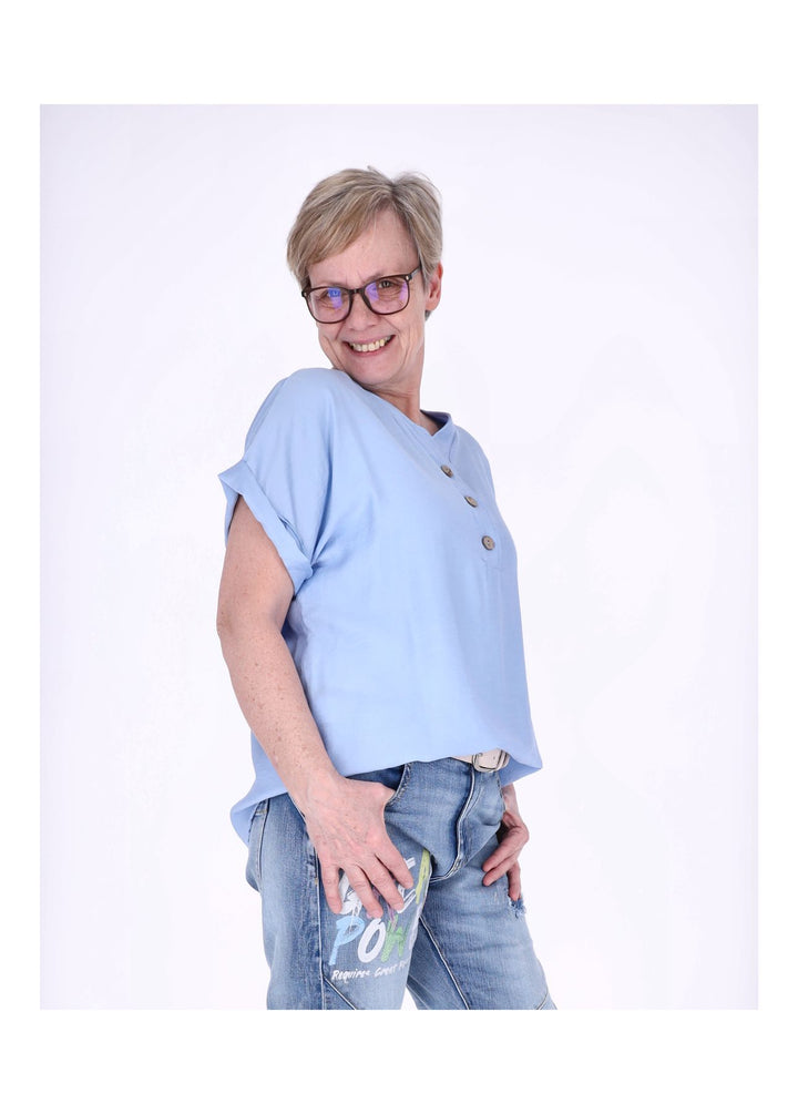 Splash of Color Damen T-Shirt V-Ausschnitt