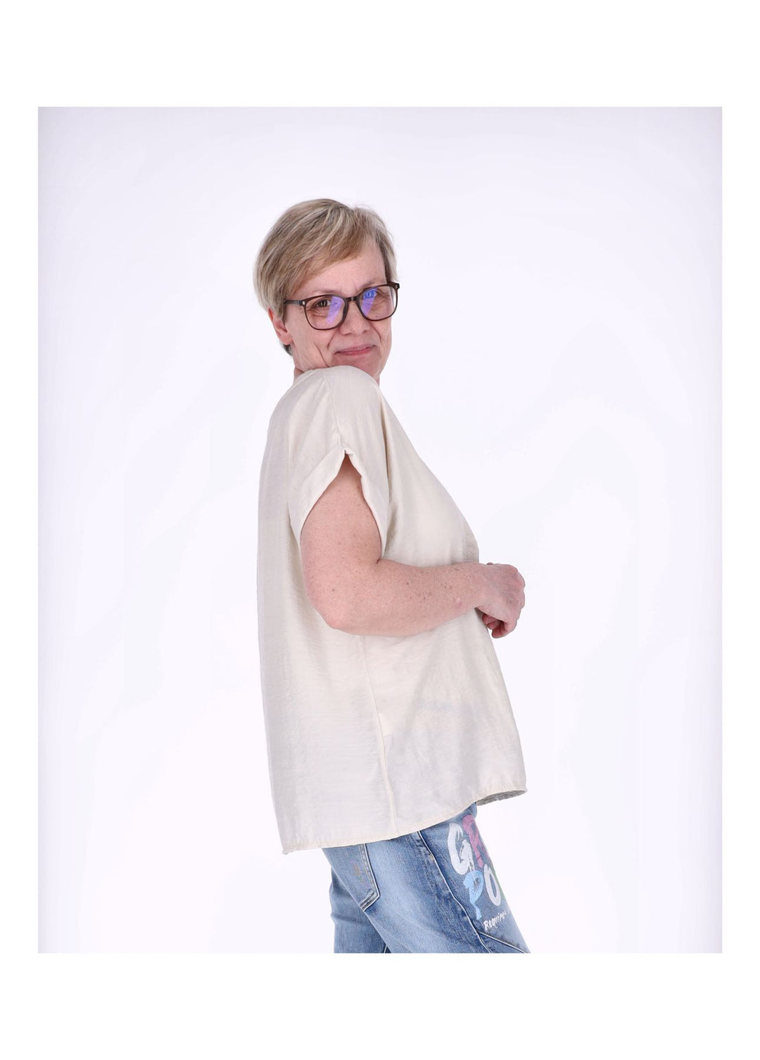 Splash of Color Damen T-Shirt V-Ausschnitt