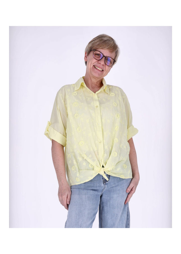 Splash of Color Bluse Damen Baumwolle