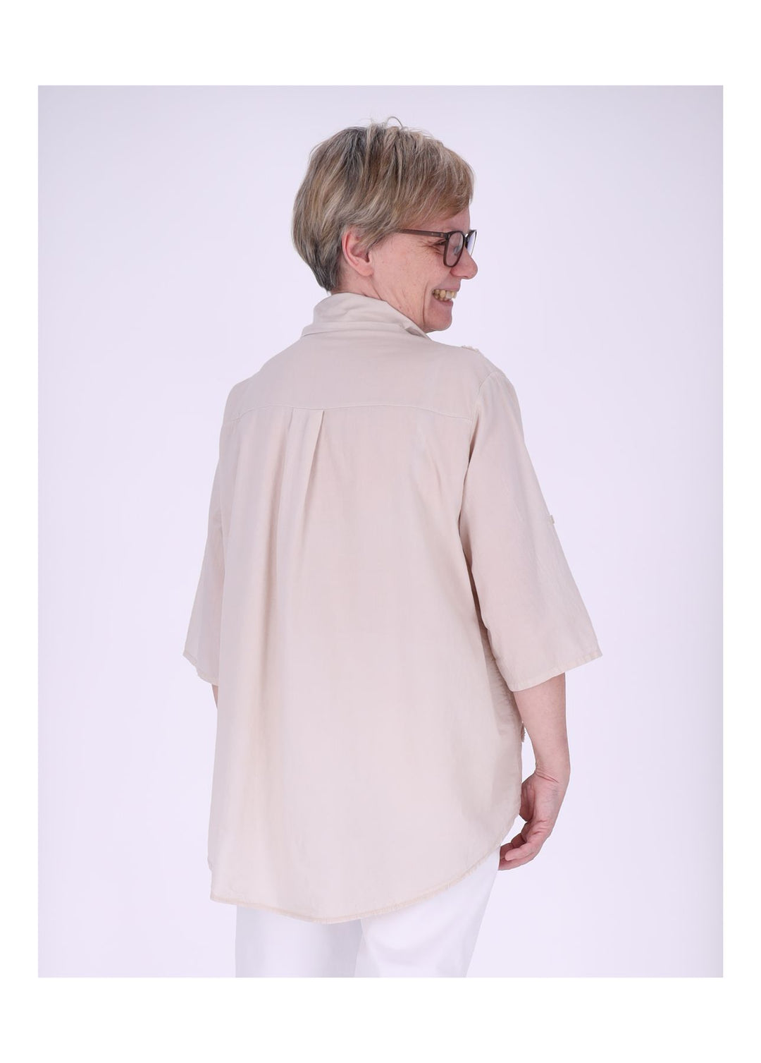 Splash of Color Bluse Damen Baumwolle