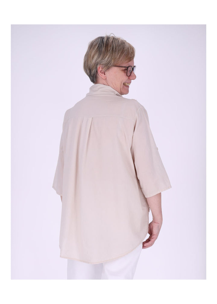Splash of Color Bluse Damen Baumwolle