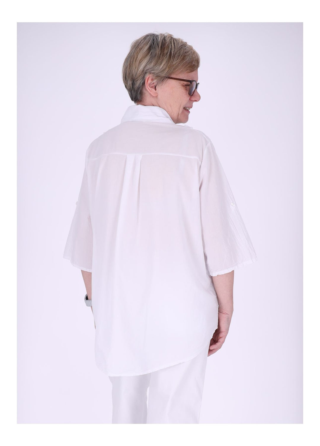 Splash of Color Bluse Damen Baumwolle