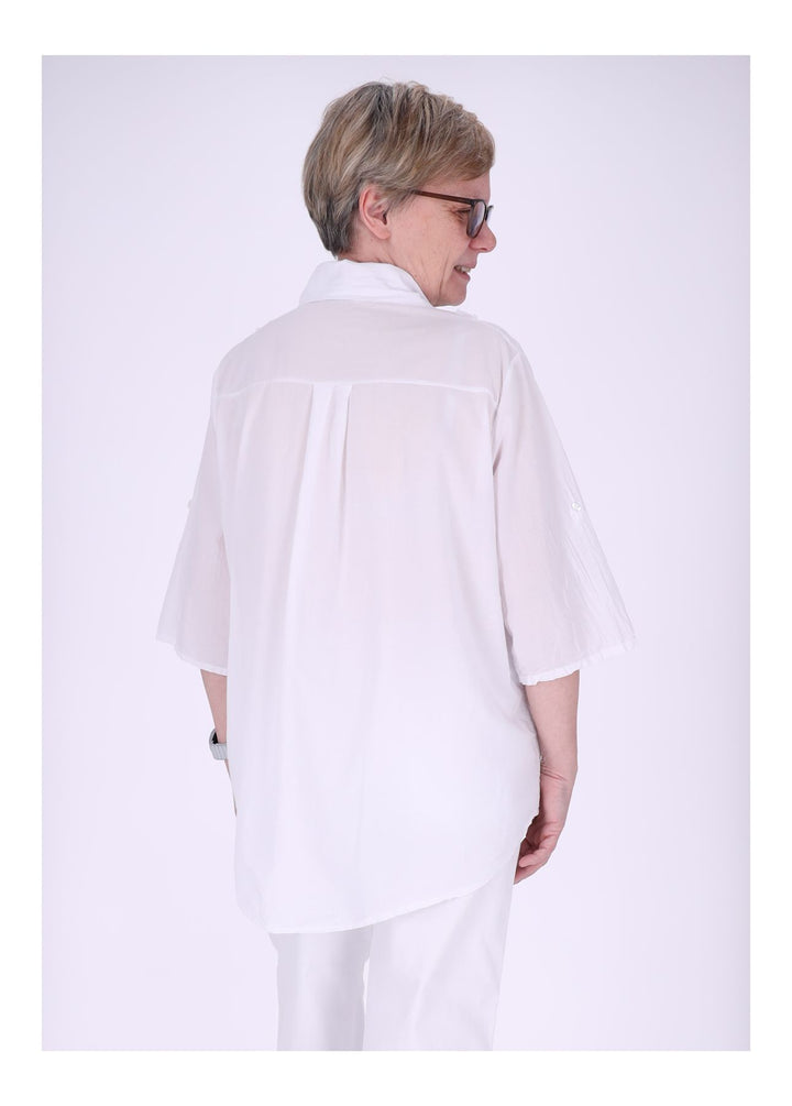 Splash of Color Bluse Damen Baumwolle