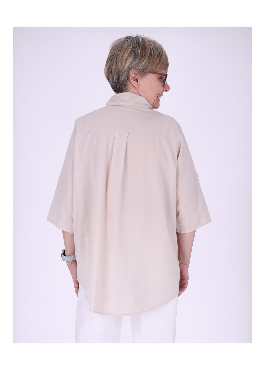 Splash of Color Bluse Damen Baumwolle
