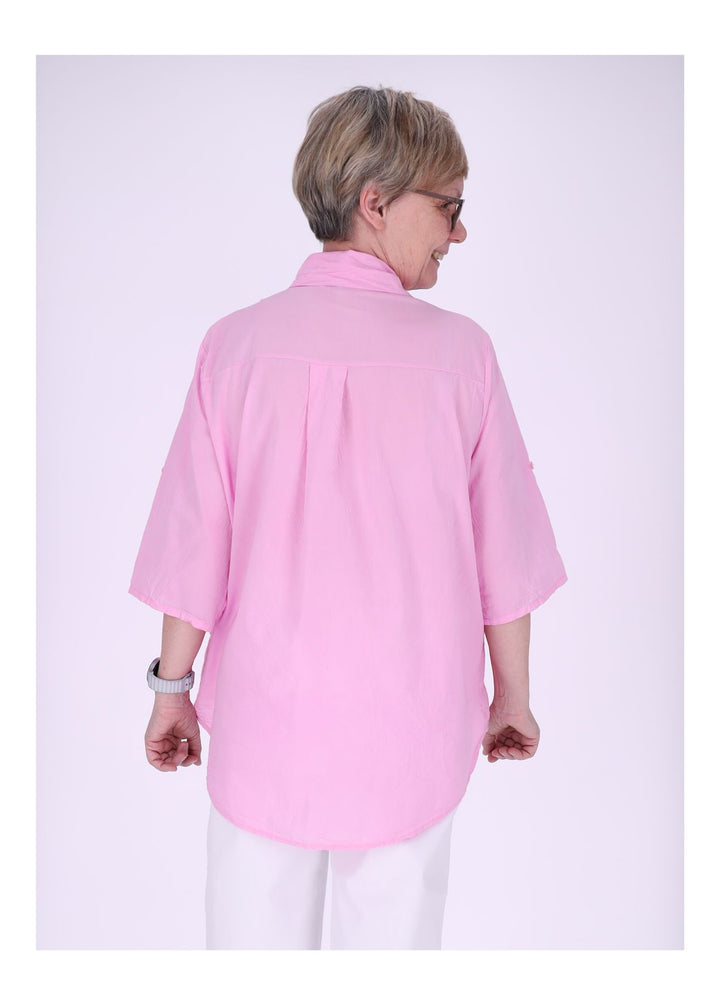 Splash of Color Bluse Damen Baumwolle