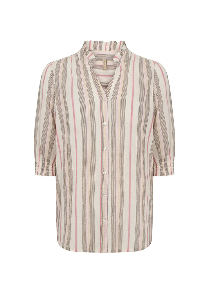 Soyaconcept Bluse Damen Halbarm Rüschen