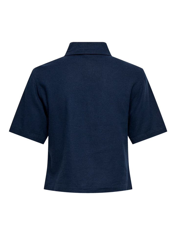 ONLY Kurzarm Leinenbluse