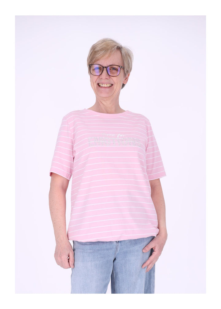 TARA M Damen T-Shirt gestreift