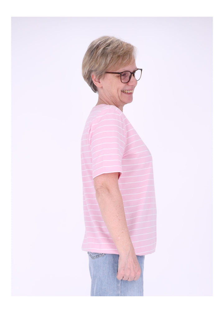 TARA M Damen T-Shirt gestreift
