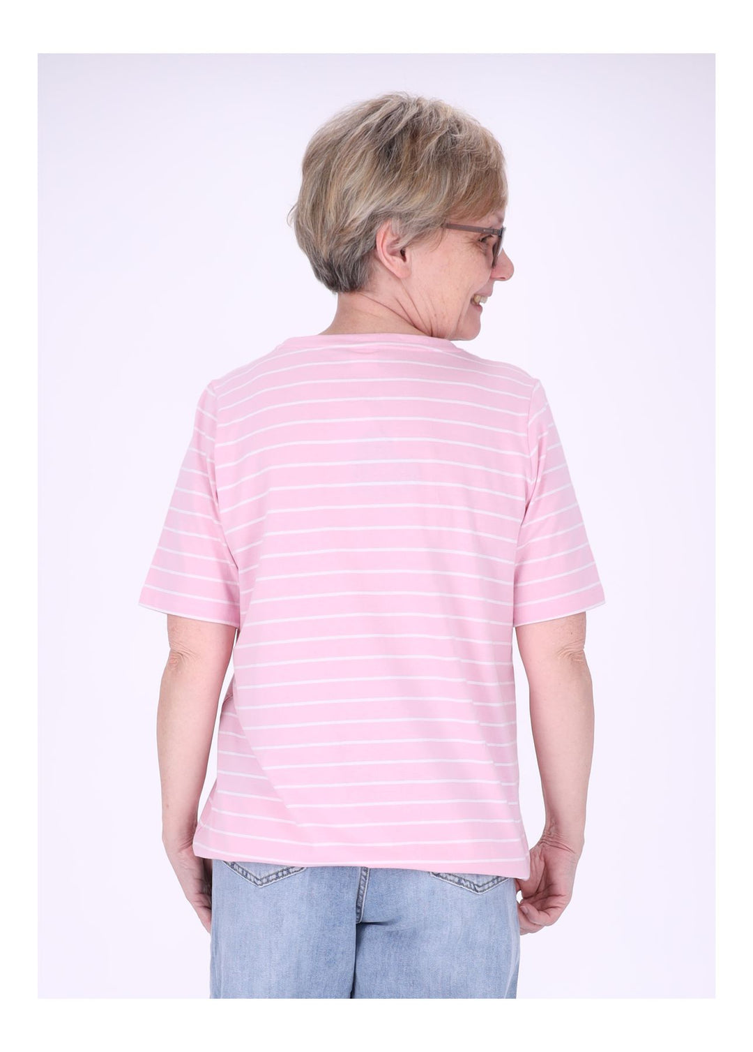 TARA M Damen T-Shirt gestreift
