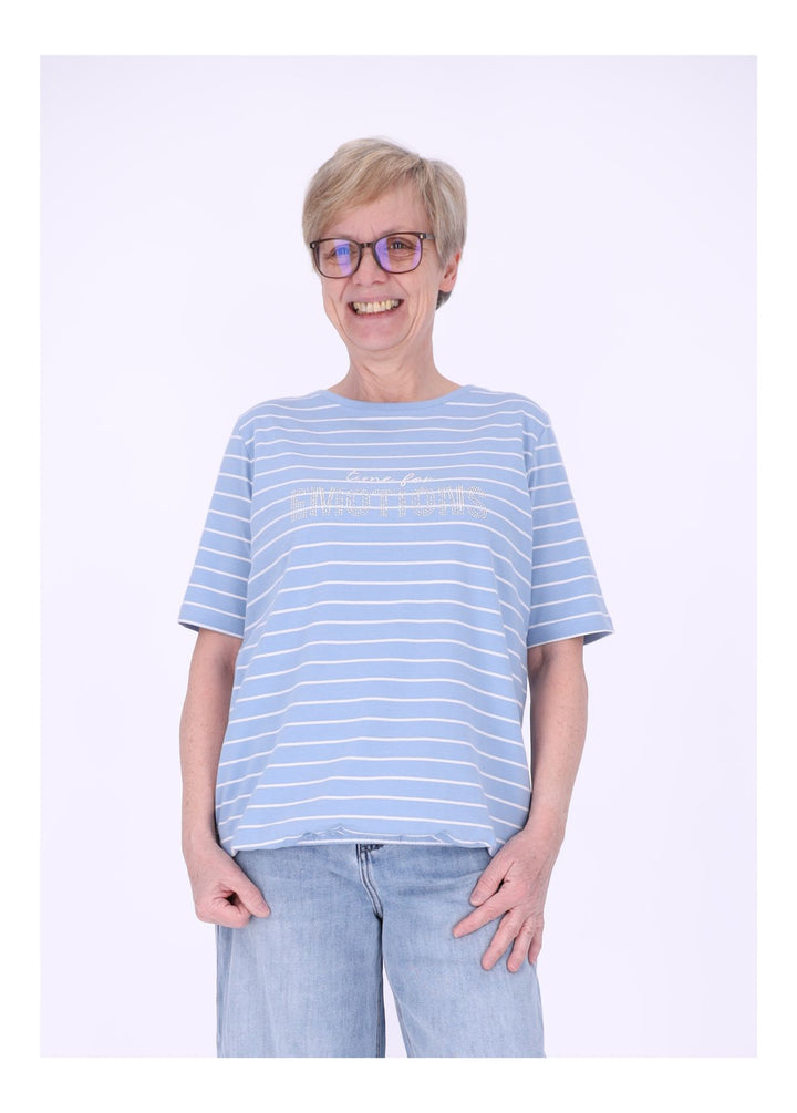 TARA M Damen T-Shirt gestreift