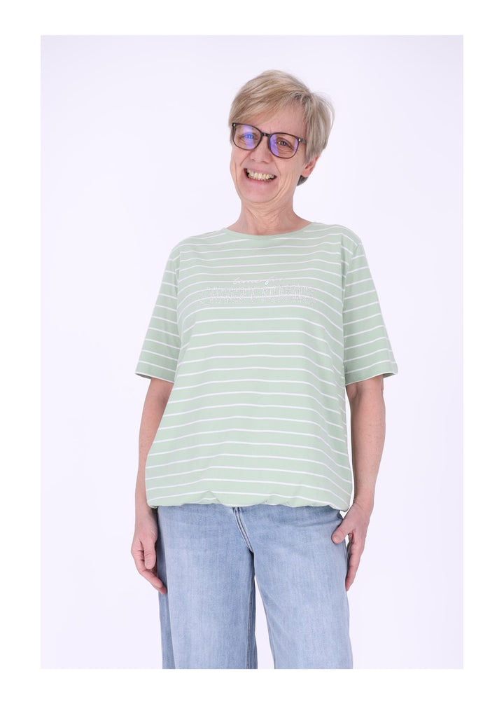 TARA M Damen T-Shirt gestreift