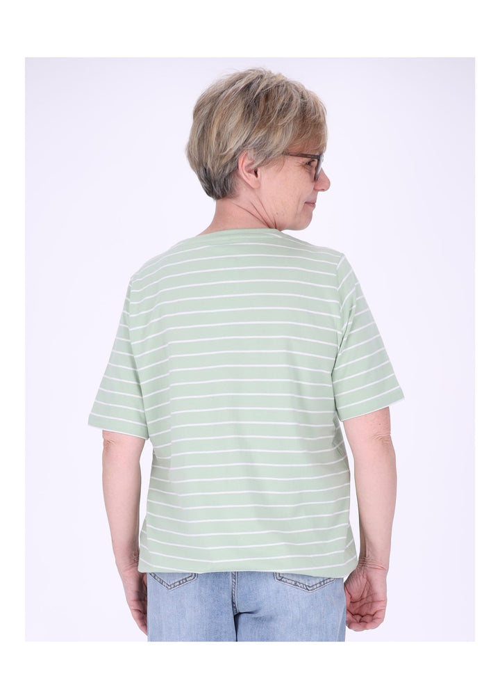 TARA M Damen T-Shirt gestreift