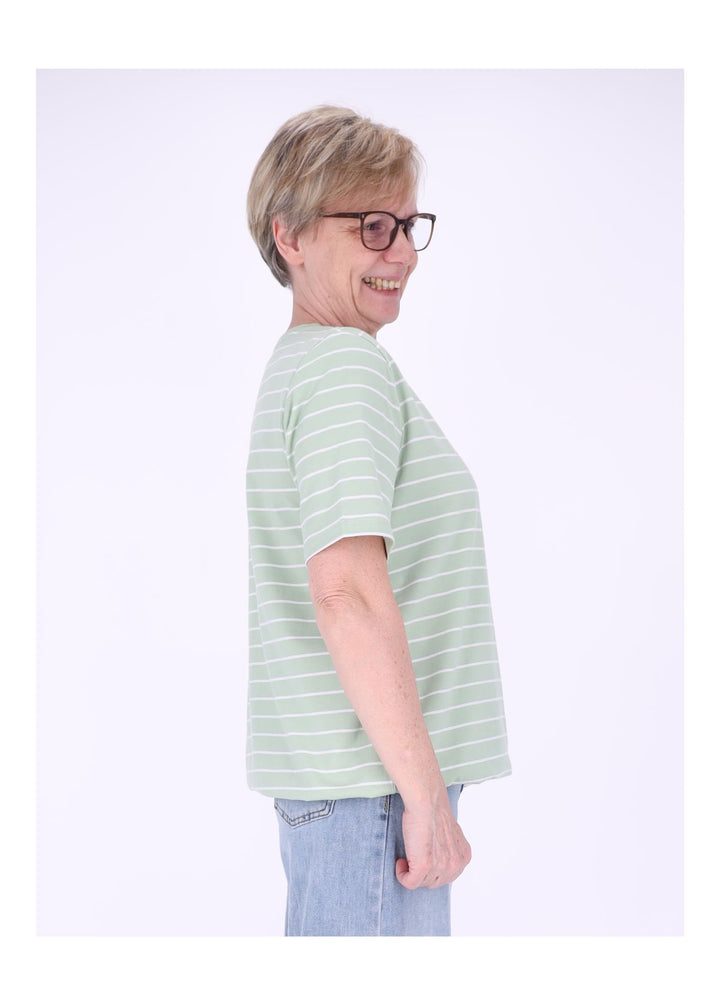 TARA M Damen T-Shirt gestreift
