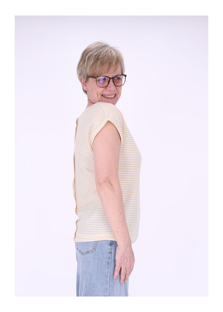 New View Damen T-Shirt Streifen Anker