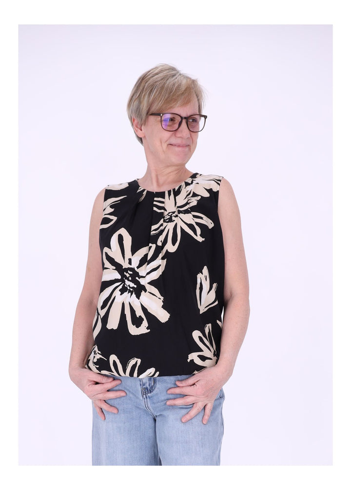 TARA M Tunicashirt Damen V-Ausschnitt