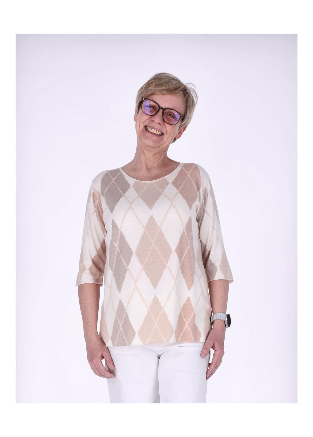 Splash of Color Damen T-Shirt Raute