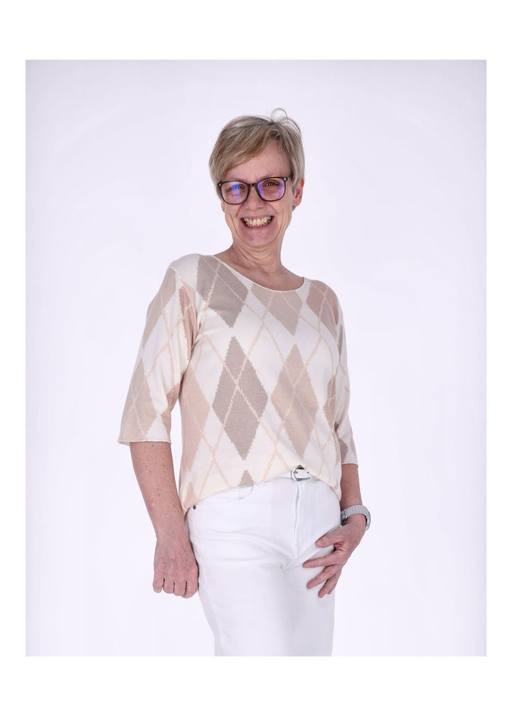 Splash of Color Damen T-Shirt Raute