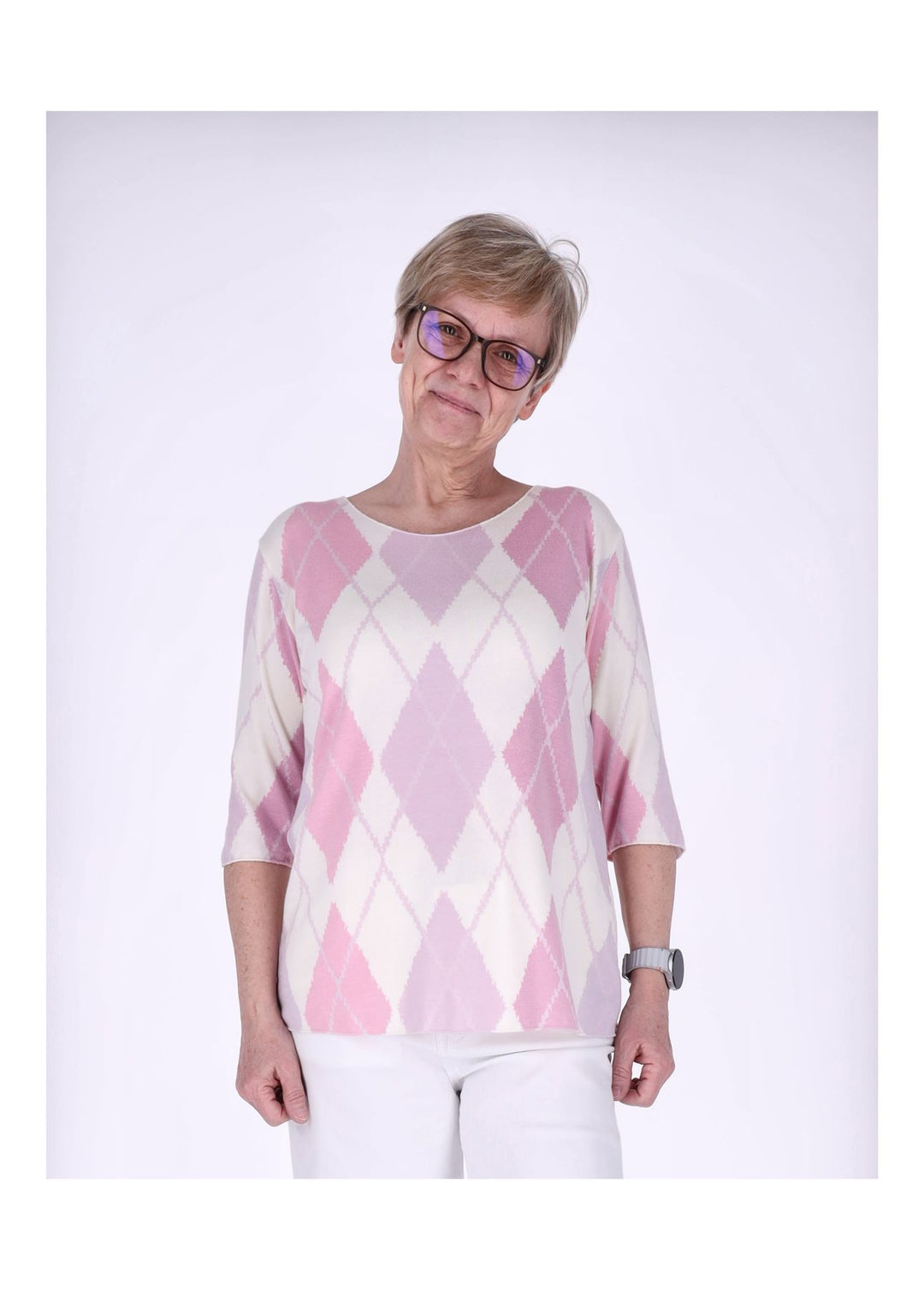 Splash of Color Damen T-Shirt Raute