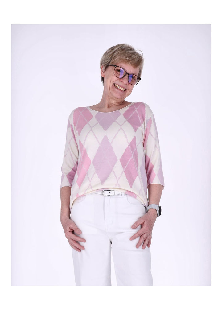 Splash of Color Damen T-Shirt Raute
