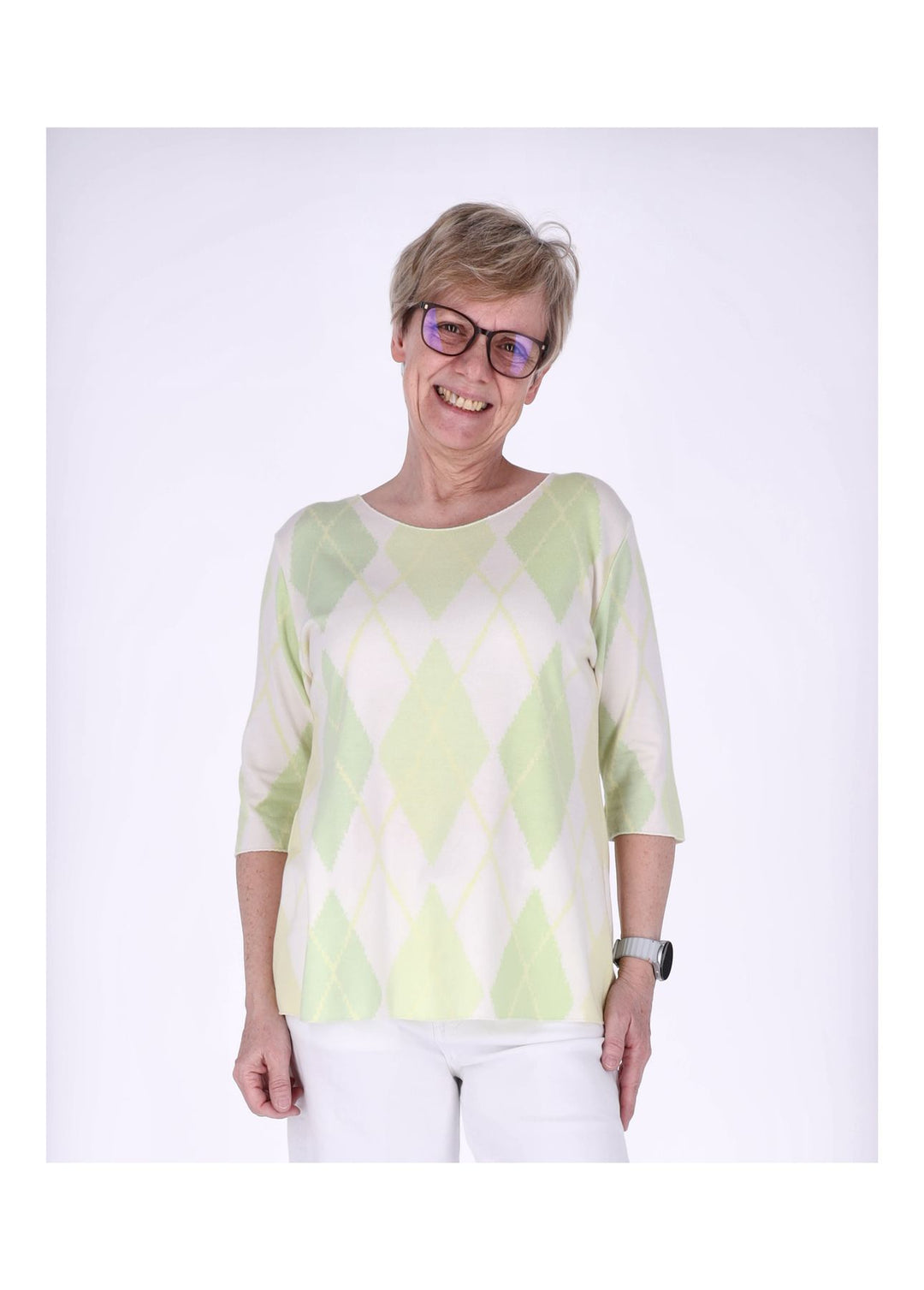 Splash of Color Damen T-Shirt Raute