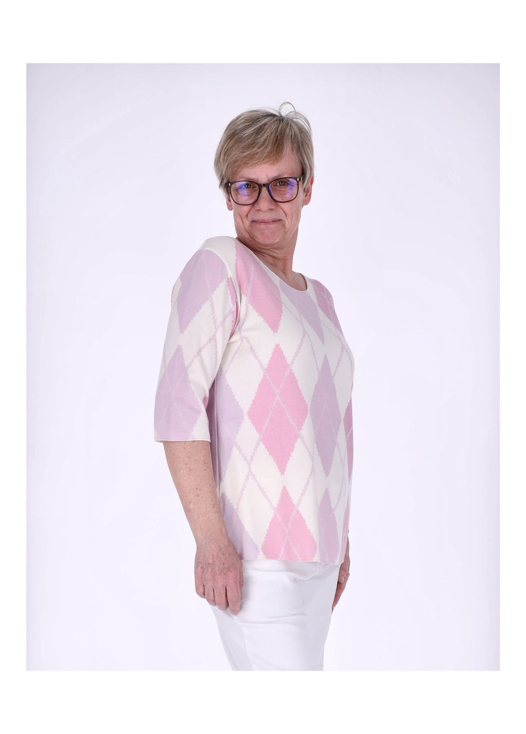 Splash of Color Damen T-Shirt Raute