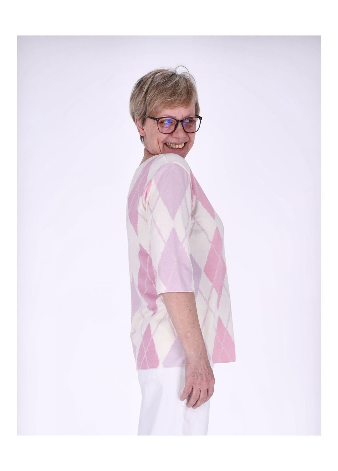 Splash of Color Damen T-Shirt Raute