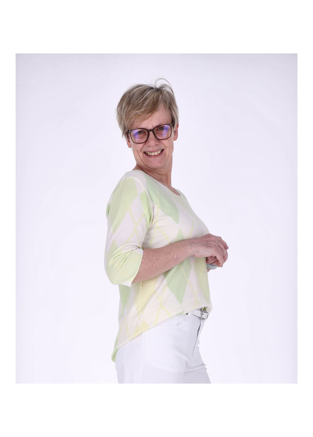 Splash of Color Damen T-Shirt Raute